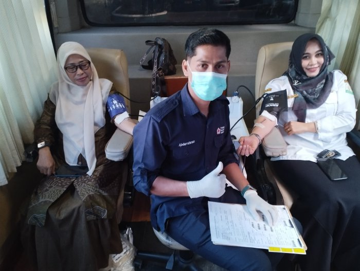 Lampaui Jumlah yang Ditargetkan, Amil BMA Kumpulkan Darah 46 Kantong