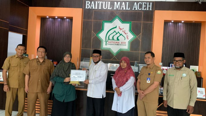 Kanwil Kemenag Provinsi Aceh Setor Zakat Rp100 Juta untuk Periode Januari-Juni 2025